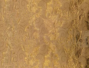 Floral Brocade Seasame Gold